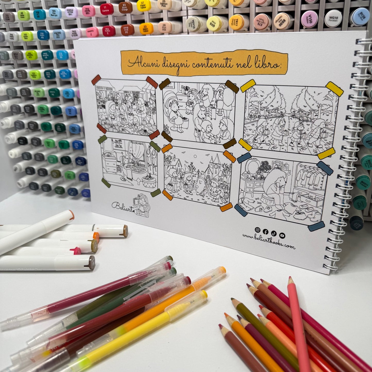 Autumn Hedgehog Coloring Book - Paperback