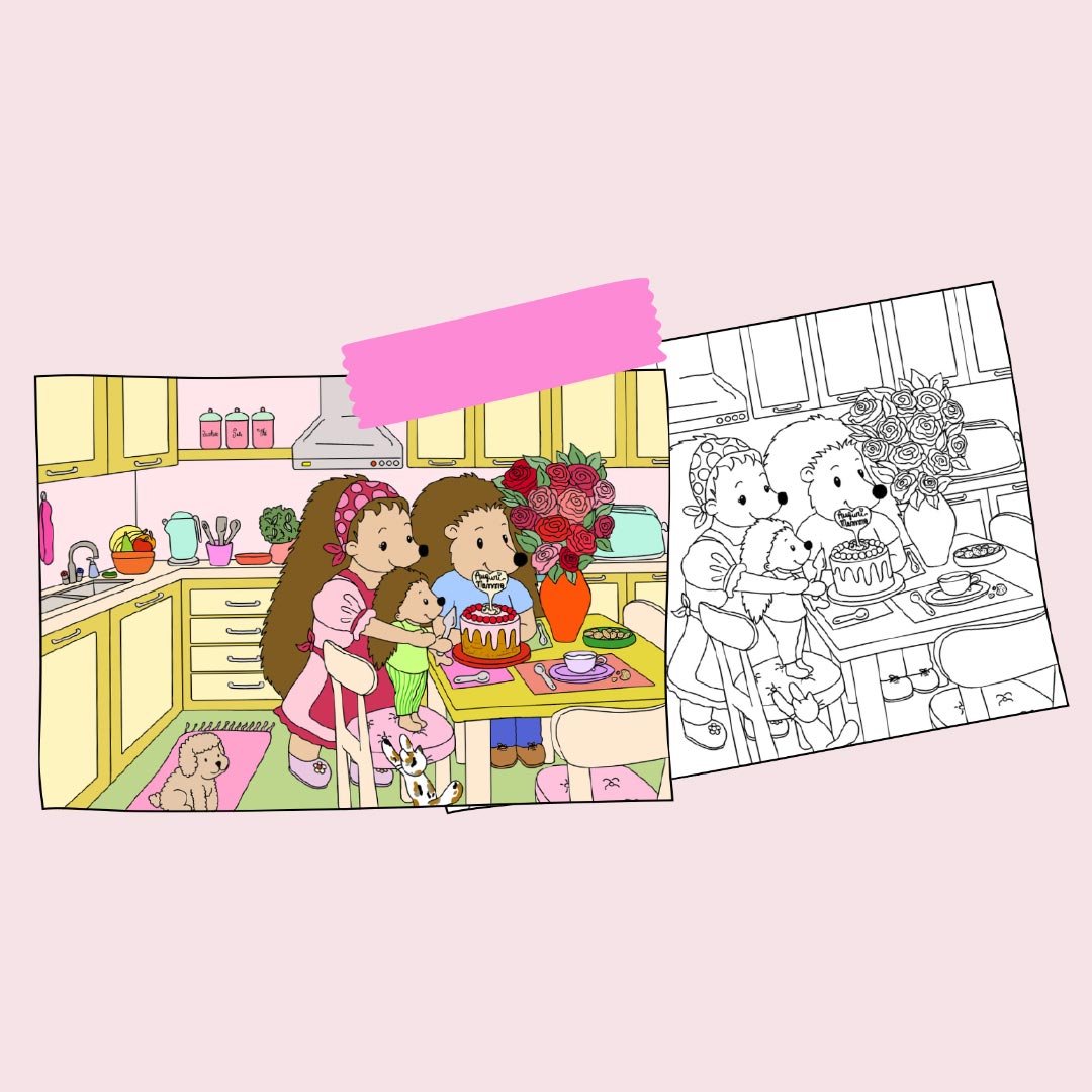 Festa della mamma-SET 3 DISEGNI DIGITALI DA STAMPARE