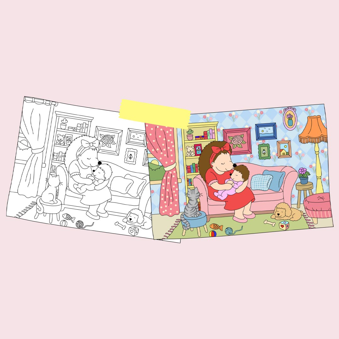 Festa della mamma-SET 3 DISEGNI DIGITALI DA STAMPARE