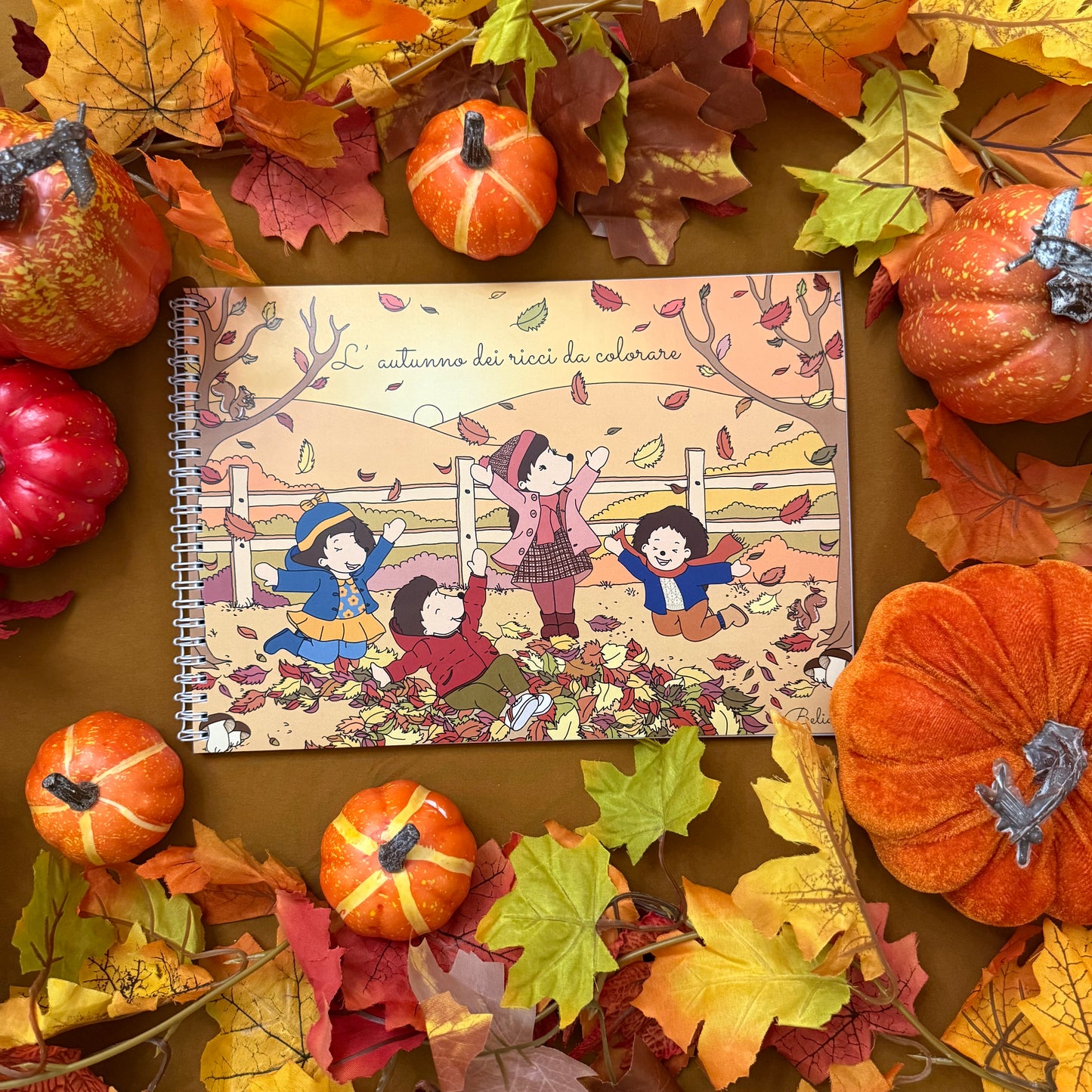 L'autunno dei ricci da colorare - Libro PDF da colorare