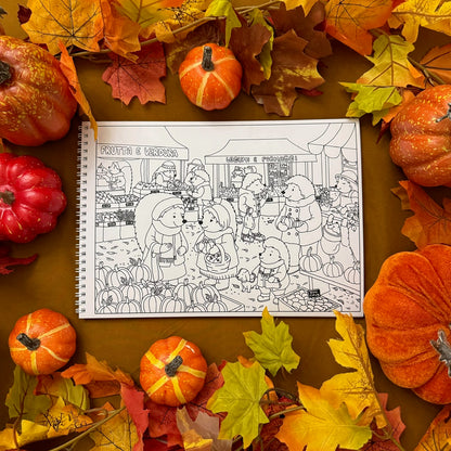 L'autunno dei ricci da colorare - Libro Cartaceo