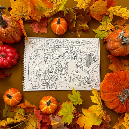 L'autunno dei ricci da colorare - Libro Cartaceo