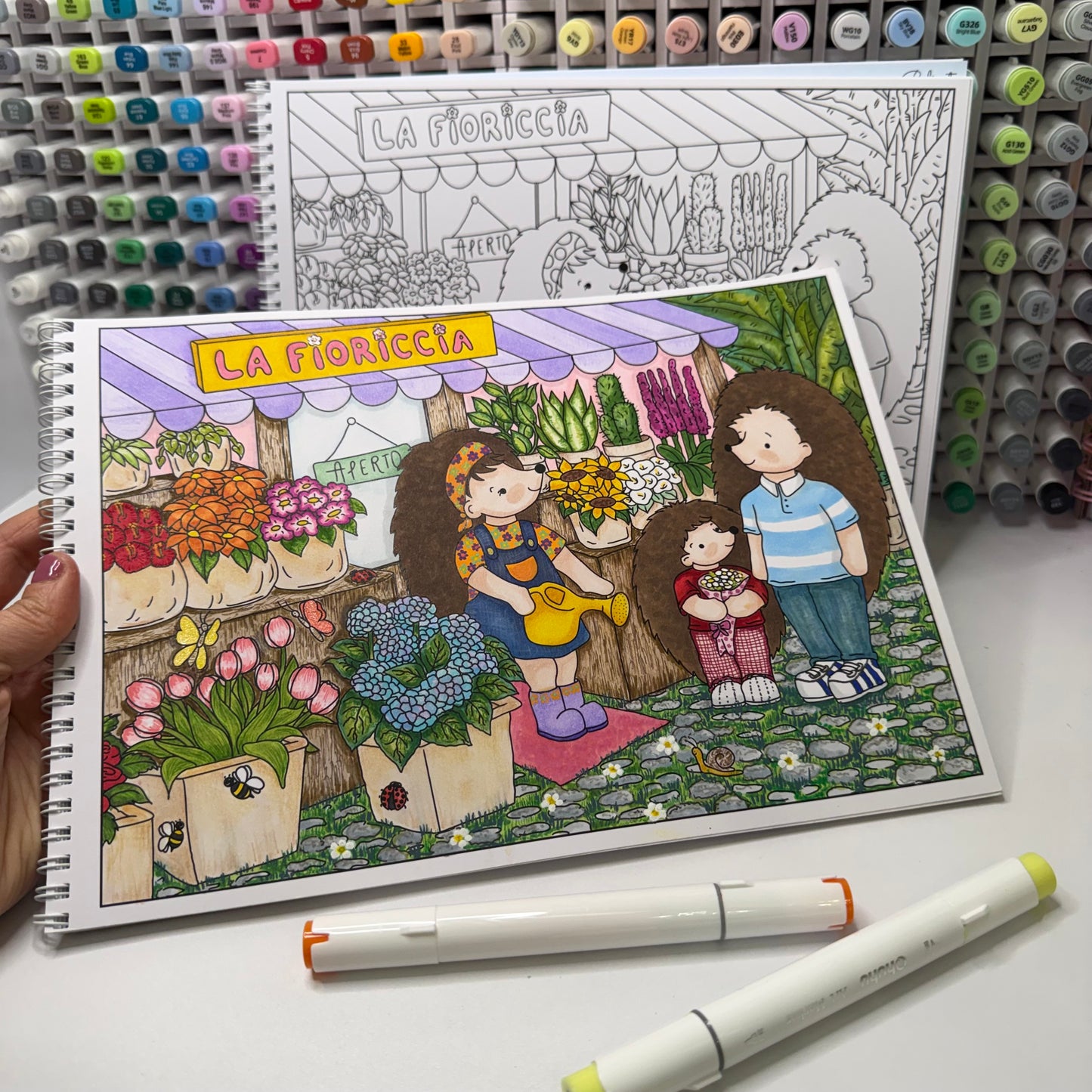 The Summer of Hedgehogs to Color - Paperback Book