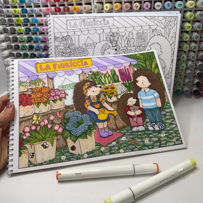 The Summer of Hedgehogs to Color - Paperback Book
