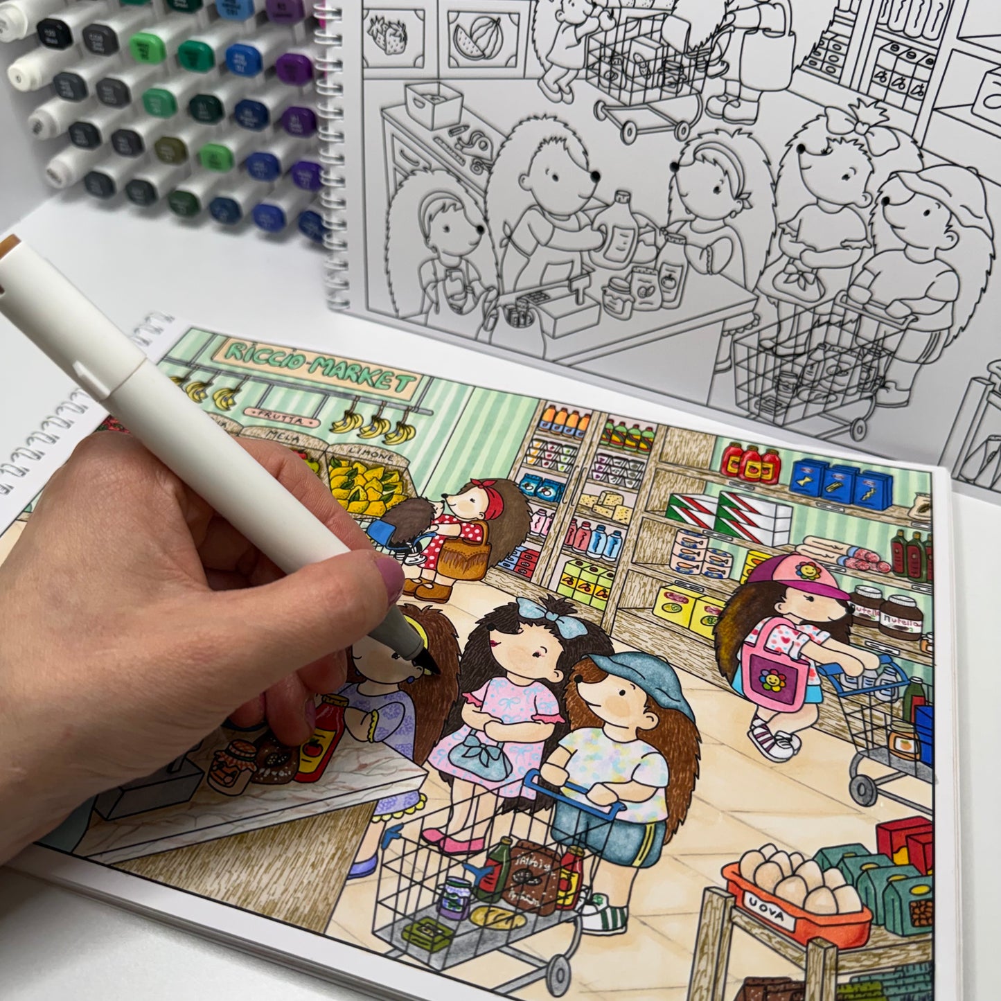The Summer of Hedgehogs to Color - Paperback Book