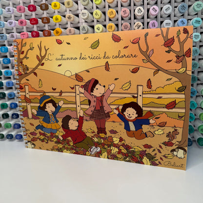 Autumn Hedgehog Coloring Book - Paperback