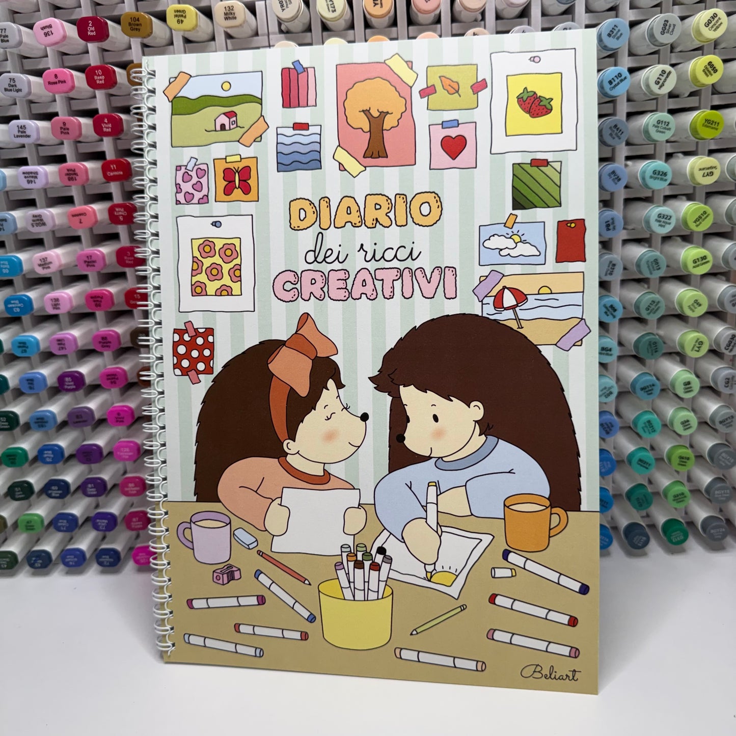 Autumn Hedgehog Coloring Book - Paperback