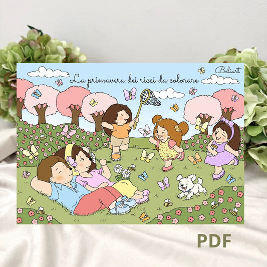 La primavera dei ricci da colorare - Libro PDF