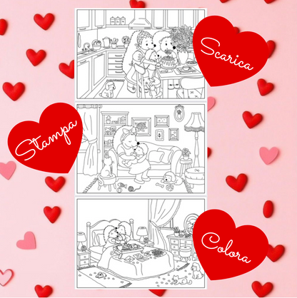 Festa della mamma-SET 3 DISEGNI DIGITALI DA STAMPARE