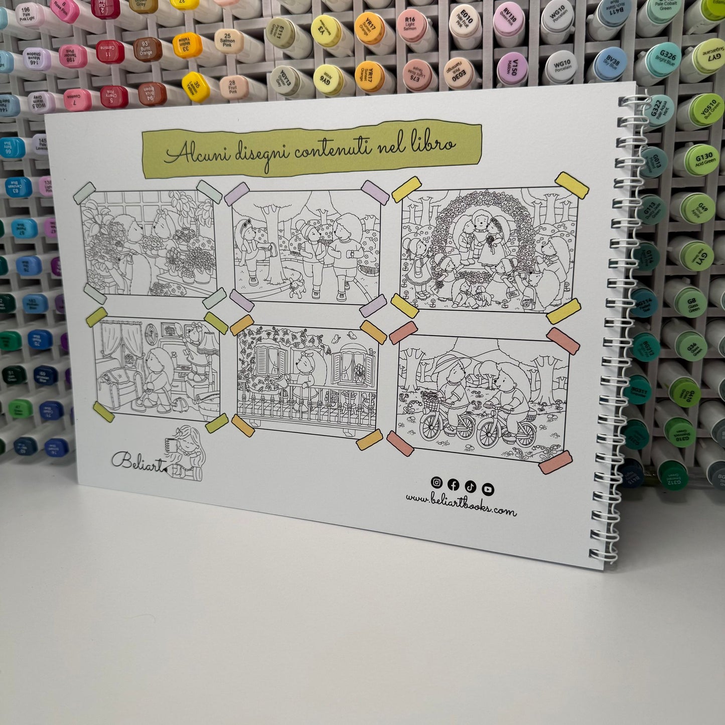 La primavera dei ricci da colorare - Libro Cartaceo