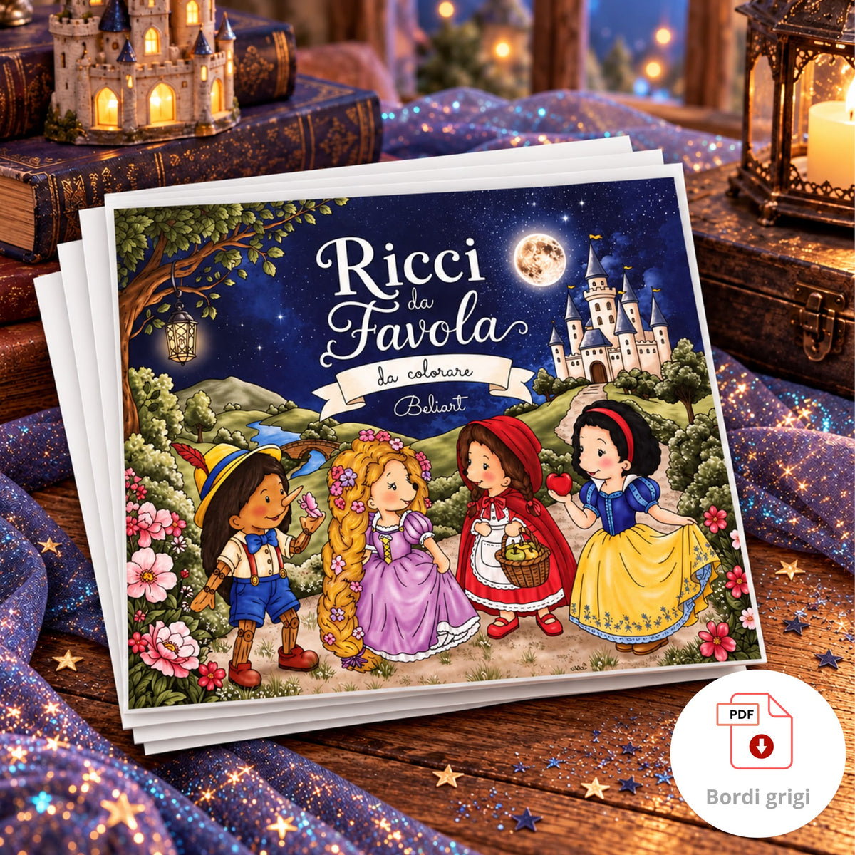 Ricci da favola - Versione digitale PDF -bordi grigi