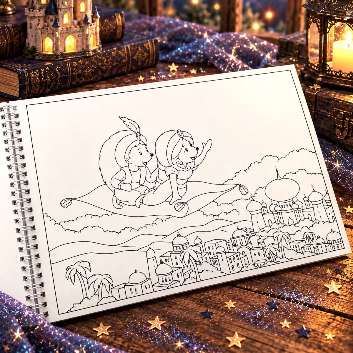 The Hedgehogs' Coloring Journey - Paperback Book