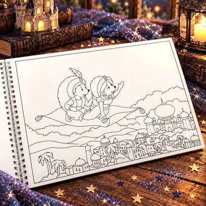 The Hedgehogs' Coloring Journey - Paperback Book